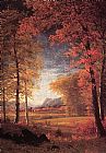 Albert Bierstadt Autumn in America Oneida County New York painting
